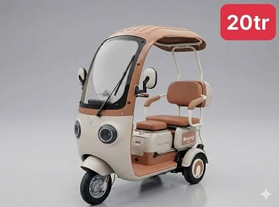 xe điện 3 bánh tại Thạch An - Cao Bằng