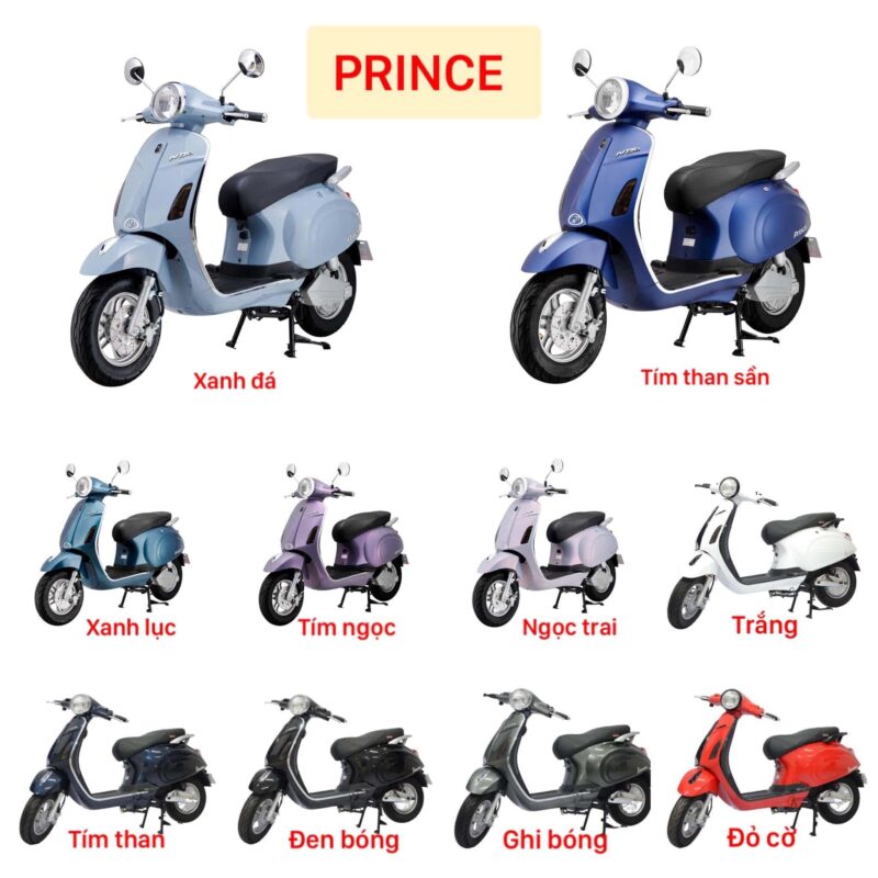 Bảng Màu Xe Máy Điện Vespa Nijia Prince