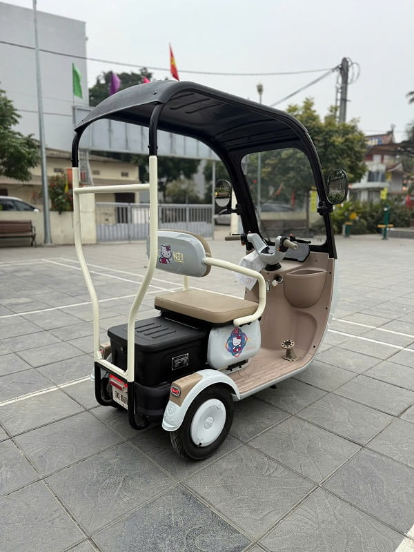 Xe Điện 3 Bánh Cũ Có Mái Che Mưa
