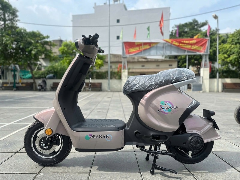 Xe Điện Osakar Sunoo Màu Xám Ánh Hồng