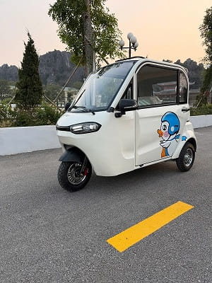 Xe điện 3 bánh tại Phúc La - Hà Đông